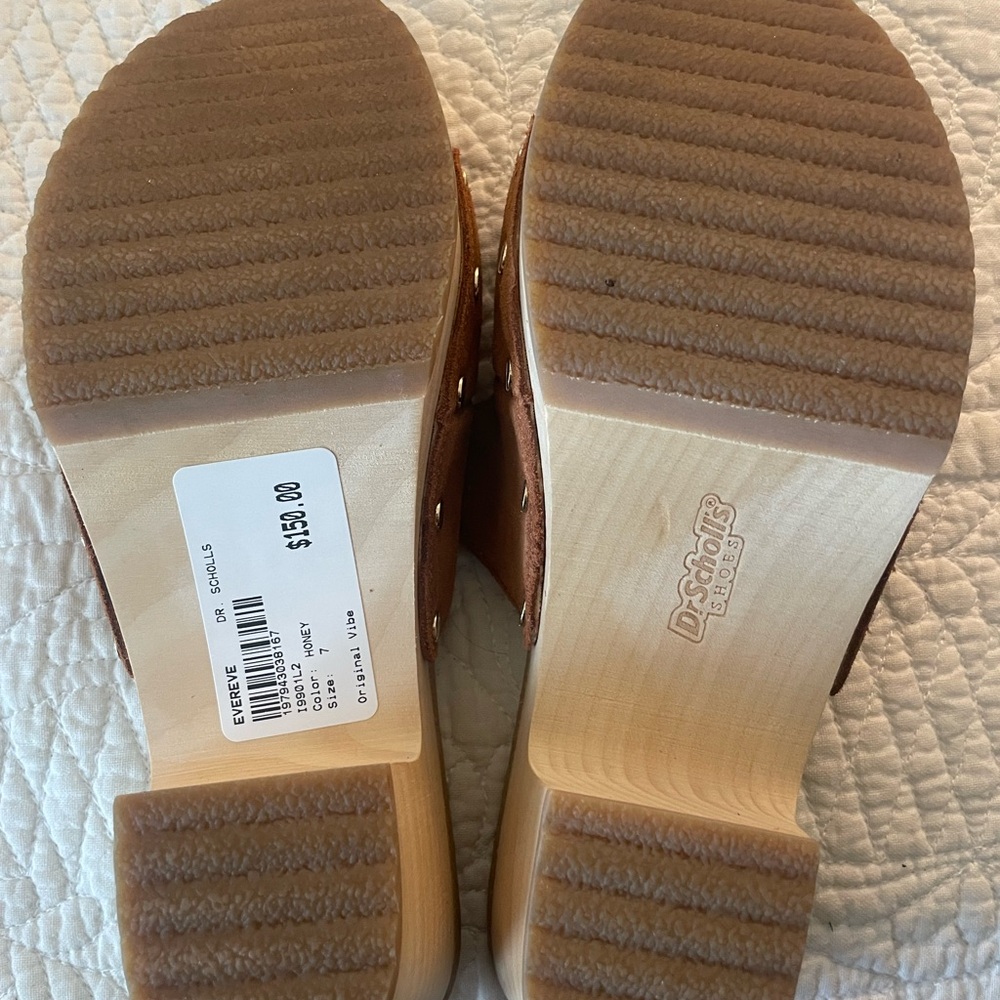 Dr. Schools Open Toe Clog Size 7 - image 5